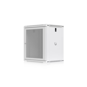 Ubiquiti UACC-RACK-12U-WALL-450-P. Bastidor 12U Compacto (450mm). Porta Perfurada para Máximo Fluxo de Ar. Ventoinhas Incluídas. Carga máx. 50kg. Para dispositivos até 325mm. - UACC-RACK-12U-WALL-450-P