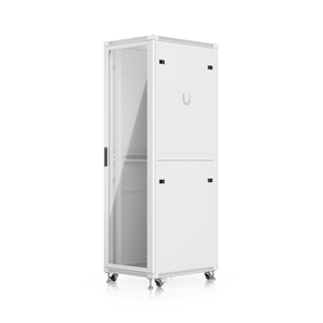 Ubiquiti UACC-Rack-42U-800-G. Bastidor de chão 42U com porta frontal em vidro temperado. Entregue totalmente montado. Inclui módulo de ventilação, painéis laterais removíveis e rodízios. - UACC-RACK-42U-800-G