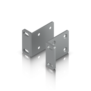 Orelhas de rack de substituição para dispositivos UniFi de montagem em rack de 1U com inserções e parafusos Precision Rack Mount incluídos. - UACC-RACK-EAR-1U