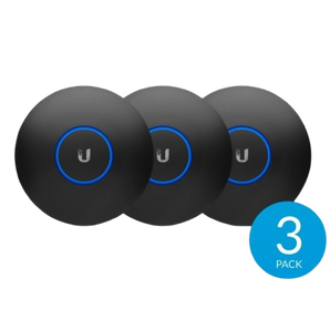 Ubiquiti NHD-COVER-BLACK-3. Pack de 3 capas de personalização em preto (Black) para Access Points U6+, U6-Lite e nanoHD. Integração perfeita na decoração. - NHD-COVER-BLACK-3