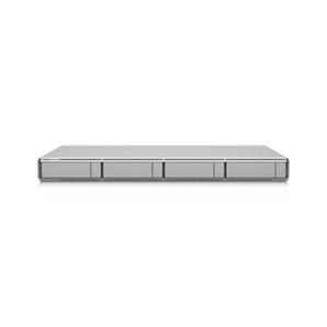 Gravador NVR Ubiquiti UNVR-G2 (UniFi Protect). Suporta até 60 câmaras HD ou 30 4K, 4 baias para discos, saída de vídeo HDMI, porta 10G SFP+ e 2.5GbE.