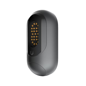 UP-Floodlight: projetor LED exterior 550 lm ativado por movimento, PoE 48V, IPX5, Bluetooth 4.0, ESD ±8kV, integração UniFi Protect, -10°C a 45°C.