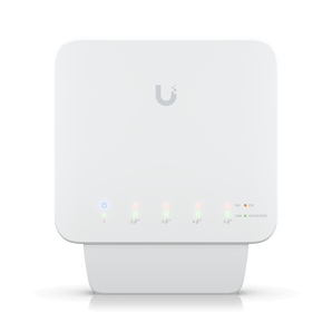 O Ubiquiti USW-FLEX é um switch Gigabit PoE de 5 portas, compacto e resistente, concebido para ambientes interiores e exteriores. Oferece alimentação via 802.3bt PoE++ (PoE In) e disponibiliza até 46W de potência PoE total para alimentar dispositivos