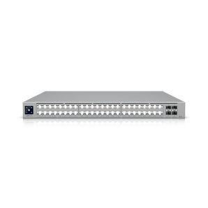 Switch profissional Layer 3 Etherlighting de 48 portas, com (32) portas 10 GbE, (16) portas 2.5 GbE e (4) portas SFP28 de 25G. - USW-PRO-XG-48