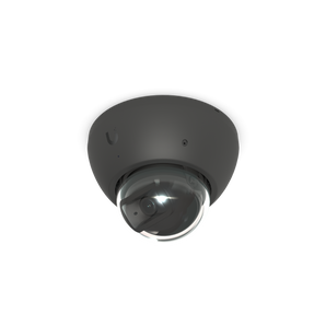 Câmara dome 4K da Ubiquiti com máxima resistência (IK10/IP66). A AI Dome oferece reconhecimento facial/matrículas e visão noturna de 40m. - UVC-AI-DOME-B