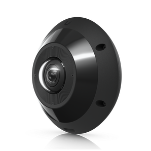Câmara panorâmica 360° da Ubiquiti com resolução de 12MP e máxima resistência (IK10/IP66). A G6 Pro 360 oferece PTZ digital e visão noturna Smart IR. - UVC-G6-PRO-360-B