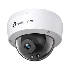 TP-Link VIGI C230I (2.8mm). Câmara Dome 3MP Super-HD. Lente Grande Angular (97.8°). Antivandalismo IK10 e IP67. Classificação AI de Humanos e Veículos. Visão Noturna IR 30m. - VIGI C230I(2.8MM)