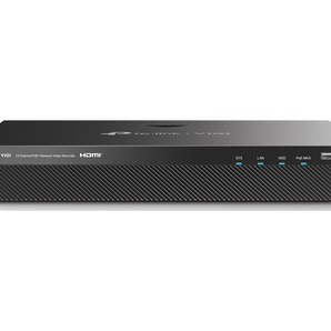 TP-Link VIGI NVR2016H-16P. Gravador NVR de 16 Canais com 16 portas PoE+ (90W). Saída de vídeo 4K HDMI. Suporta 2 discos SATA até 16TB + eSATA. E/S de Alarme. - VIGI NVR2016H-16P