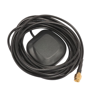 Antena GPS ativa e robusta (IP67) da Mikrotik (ACGPSA). Melhora a receção de GPS para a série LtAP. Inclui 5m de cabo (SMA) e íman/fita dupla. - ACGPSA