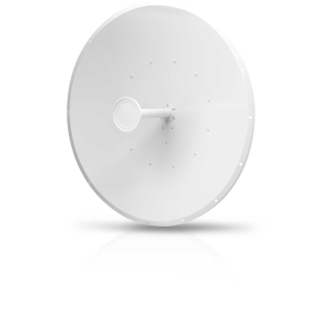AirFiber dish that has a frequency of 5GHz, 34dBi gain and a slant of 45degrees in a 1050mm diameter size. - AF-5G34-S45
