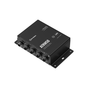 Teltonika ATRM50. Router 5G para autocarros e comboios. Conectores M12 robustos. Dual SIM + eSIM. Certificações ITxPT, E-mark e Ferroviária. Wi-Fi 5 e GNSS integrado. - ATRM50100000
