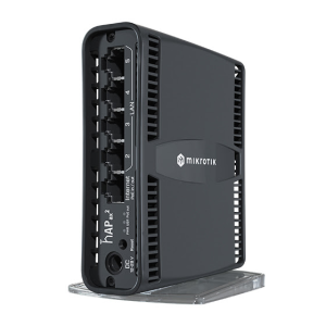 Versão Wi-Fi6 do lendário hAP ac². Com entrada e saída PoE, ligação sem fio muito mais rápida, mais RAM e um CPU moderno. - C52IG-5HAXD2HAXD-TC