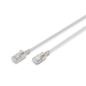 Patch cord Digitus Cat. 6A F-FTP de 3m. Versão Slim (3.8mm) 100% Cobre. Ideal para 10GbE em data centers (LSZH, PoE+). - DK-1632-A-030S