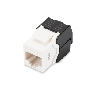 Módulo Keystone RJ45 CAT 6 não blindado (DN-93603) da Digitus. Instalação sem ferramentas (tool-free). Para redes 1GBase-T (250MHz). Inclui abraçadeira. - DN-93603
