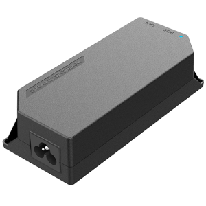 Injetor PoE+ Gigabit Grandstream (GS-POE30W-MG). Fornece até 30W (802.3at). Ideal para APs Wi-Fi 6, Videofones GXV e Câmaras PTZ. Compatível com 802.3af. - GS-POE30W-MG