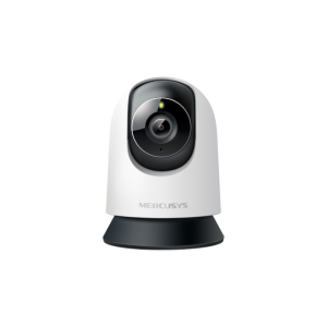 Câmara de segurança Wi-Fi Mercusys MC210. Resolução 2K 3MP, rotação 360°, visão noturna e áudio bidirecional. Deteção inteligente de pessoas e choro de bebé. Suporta microSD 512GB. - MC210