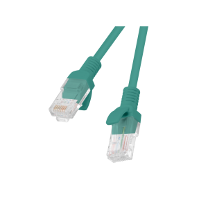Cabo de rede Cat 6 de 3m (verde) da Lanberg. Cabo U/UTP com condutores CCA e revestimento PVC. Testado (Fluke) para garantir performance Gigabit. - PCU6-10CC-0300-G