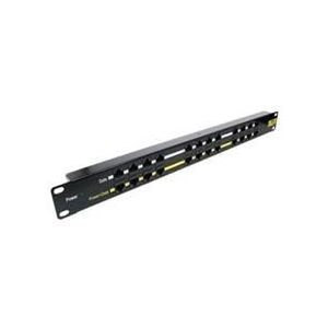 Professional panel which integrates 12 passive POE injector and so it is suitable for powering up to 12 devices with integrated POE splitter. - POEPAN12