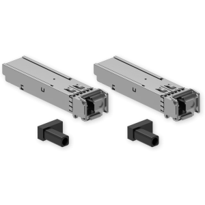 Kit SFP BiDi Teltonika PR4LC21K (Pack 2). Inclui 2 módulos (1310/1550nm e 1550/1310nm) para 1.25G, 20km, Simplex LC. Industrial. - PR4LC21K