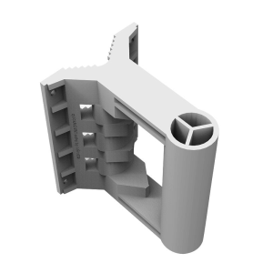 Suporte de parede avançado da MikroTik para antenas Ponto-a-Ponto e setoriais de grande dimensão. O quickMOUNT extra (QME) oferece um ajuste de 190°. - QME