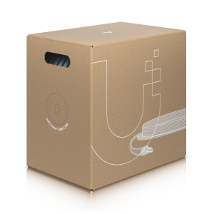 Caixa de 305m Cabo Ethernet Ubiquiti CAT6 UTP. Revestimento CMR (Riser) resistente ao fogo. Cobre Sólido 23 AWG. Divisor anti-crosstalk. Ideal para instalações interiores. - U-CABLE-C6-CMR