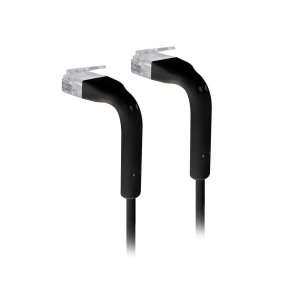 Ubiquiti UniFi Patch Cable, na cor preta, com 3 metros. Design ultra fino de 3 mm. - U-CABLE-PATCH-3M-RJ45-BK
