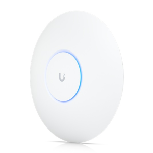 Ponto de acesso WiFi 6, de alto desempenho projetado para ambientes exigentes. Suporta 2x2 em 2.4GHz e 4x4 em 5GHz, o que permite chegar a um débito agregado de 5.3Gbps. - U6-PRO