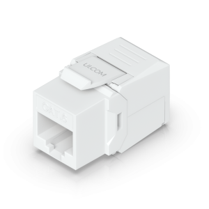 Pack de 12 keystone jacks Cat6 da Ubiquiti. Terminação rápida e fácil sem ferramentas (toolless). Ideal para patch panels em branco e tomadas de parede. - UACC-KEYSTONE-JACK-C6