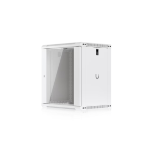 Ubiquiti UACC-RACK-12U-WALL-450-G. Bastidor de Parede 12U Compacto (Profundidade 450mm). Porta de Vidro Temperado. Ventoinhas Incluídas. Carga máx. 50kg. Para dispositivos até 325mm. - UACC-RACK-12U-WALL-450-G