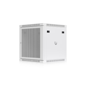 Ubiquiti UACC-RACK-12U-WALL-600-P. Bastidor de Parede 12U. Porta Frontal Perfurada para Máximo Fluxo de Ar. Ventoinhas Incluídas. Carga máx. 80kg. Totalmente Montado. - UACC-RACK-12U-WALL-600-P