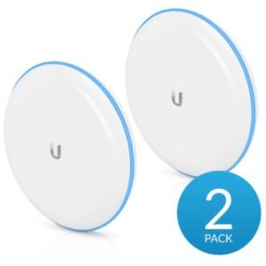 Kit Bridge Ubiquiti UBB-XG. Ponte Point-to-Point (PtP) de 60 GHz com rádio backup 5 GHz. Velocidade até 6 Gbps. Uplink 10G SFP+ e GbE RJ45. Alcance 500m. - UBB-XG