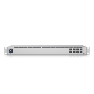 Switch de agregação Layer 2 da Ubiquiti com 8 portas 10G SFP+. O USW-Aggregation é a solução ideal e de baixo custo para criar um backbone de 10G. - USW-AGGREGATION